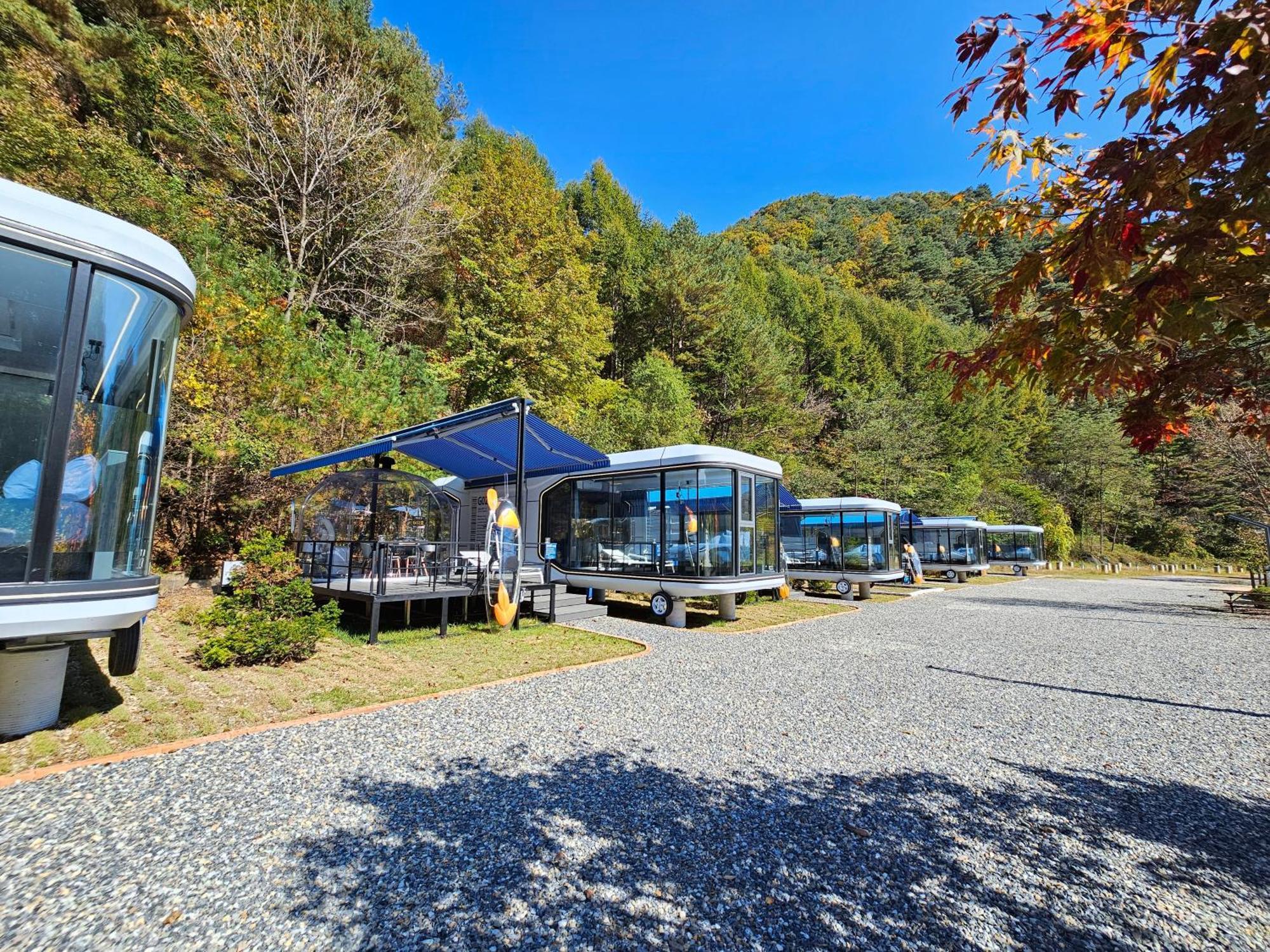 Galaxy X Hotel Type Caravan Glamping & Pension 平昌 外观 照片