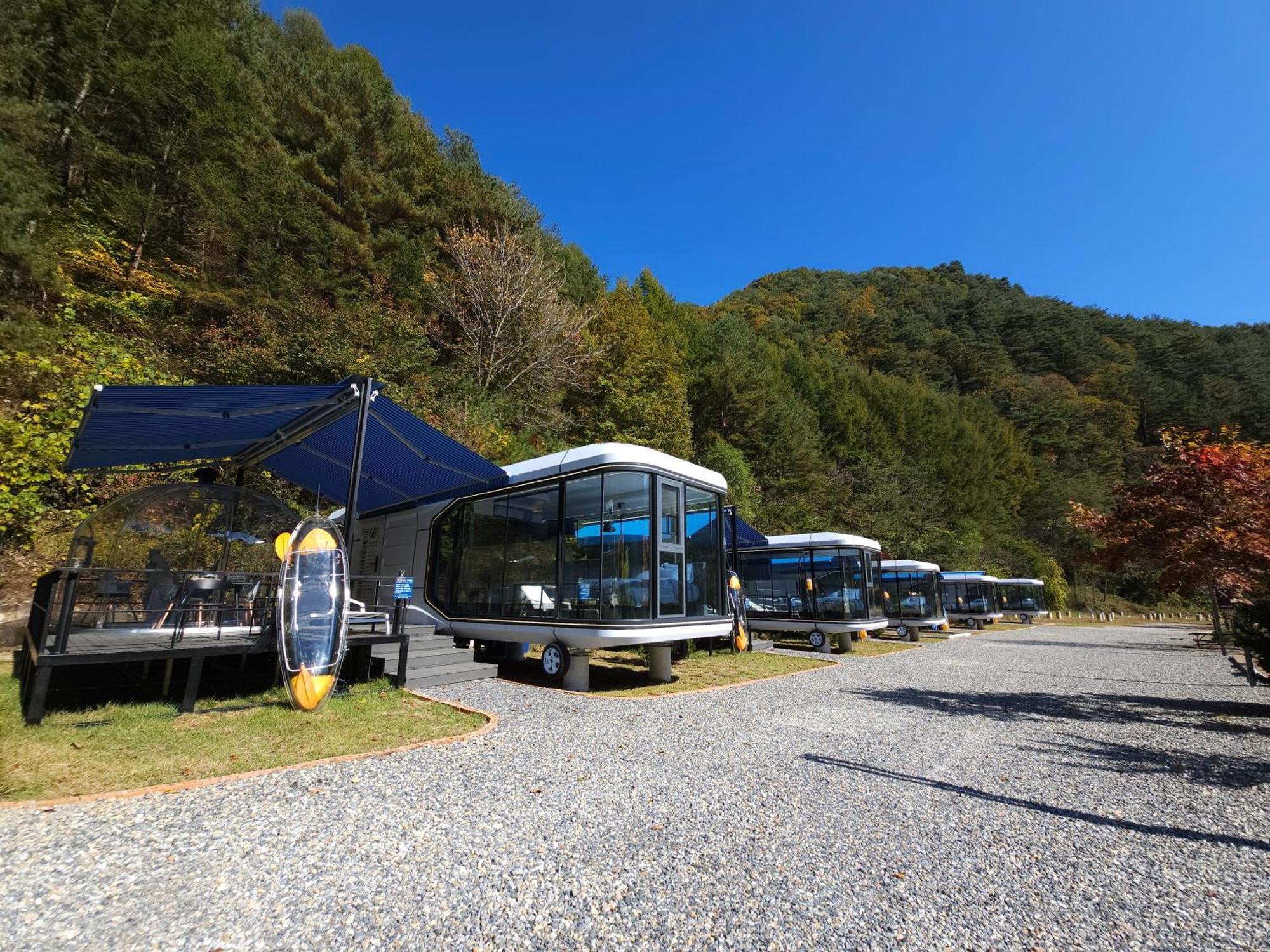 Galaxy X Hotel Type Caravan Glamping & Pension 平昌 外观 照片